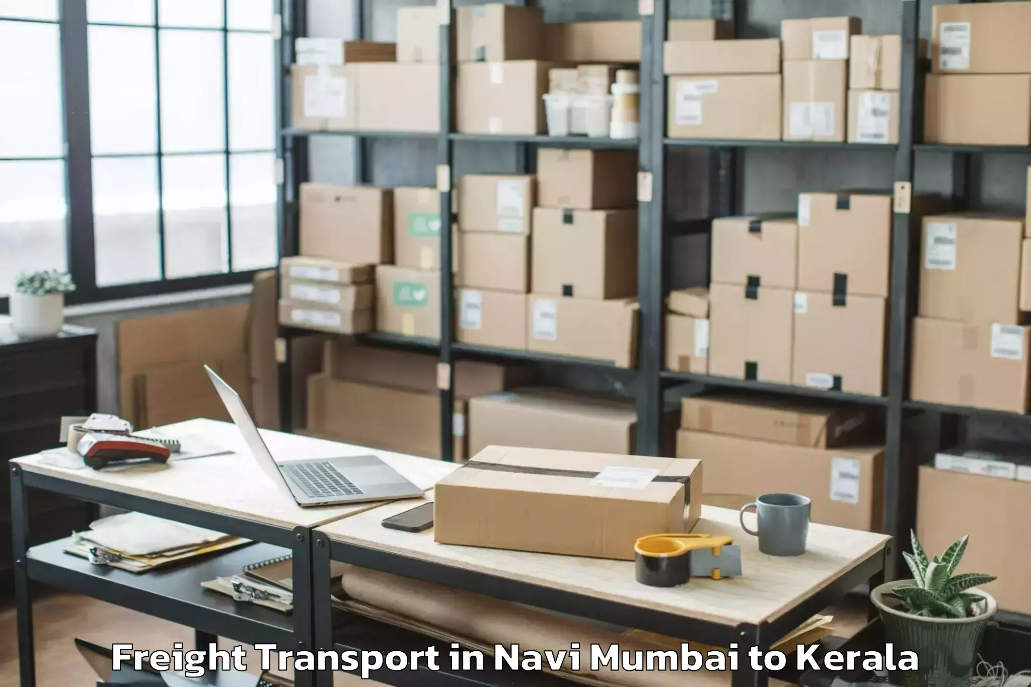 Comprehensive Navi Mumbai to Punalur Freight Transport